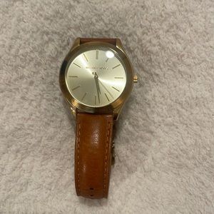 Gold &tan MK watch